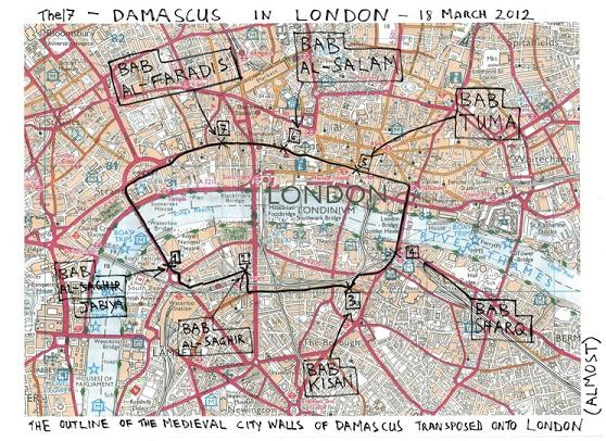 Bill Drummond Damascus - Map