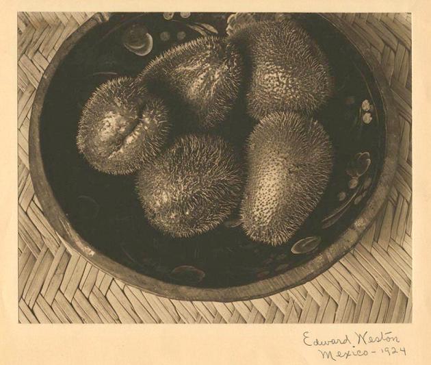 Edward Weston  Chayotes in a Painted Wooden Bowl  1924  Vintage platinum palladium print  19.2 x 24.3 cms