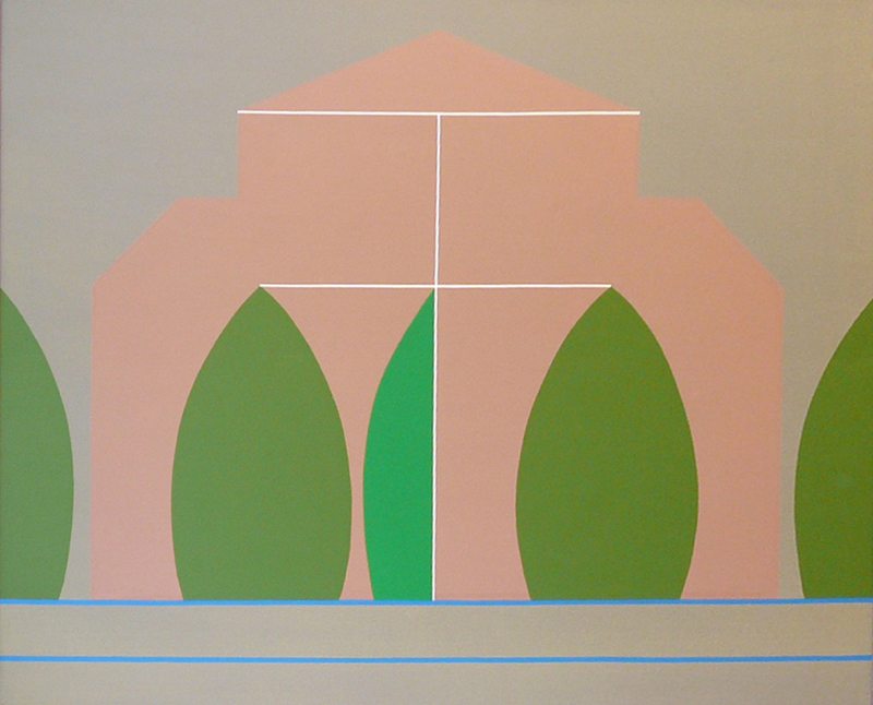 Derrick Greaves  Romanesque Symmetries  2006  Acrylic on Canvas  122 x 152.5 cms