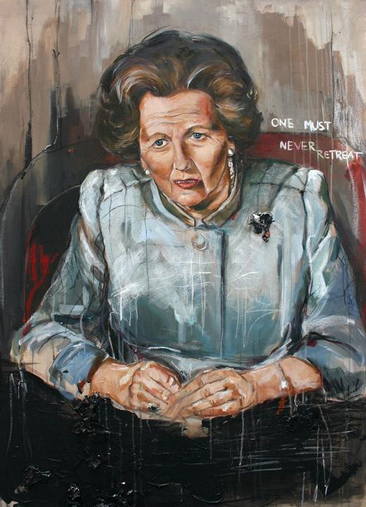 Margaret Thatcher painting