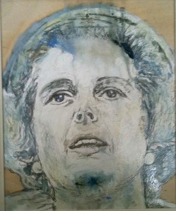 Margaret Thatcher painting
