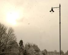 A picture of light and snow
