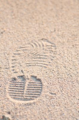 A picture of a footprint