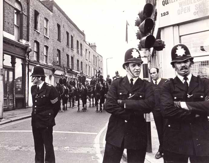 A picture of UK Bobbies by Andy Wilson