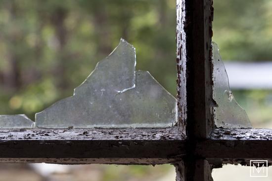 A picture of a broken window by Carl Byron Batson
