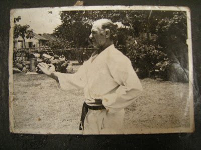 A picture of a white african karate instructor
