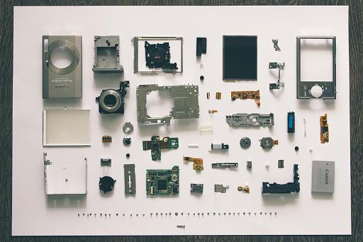 A picture of camera bits and pieces by Vadim Sherbakov