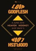 A poster for Loop and Godflesh gig