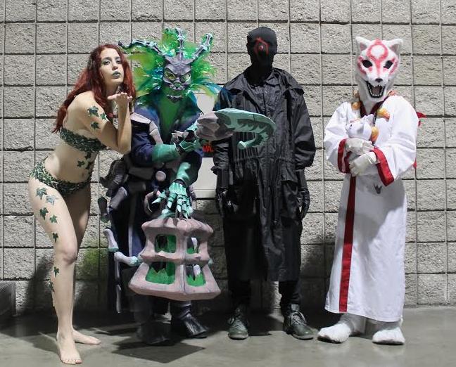 A picture of SWP / Masked Man with a group of cosplayers