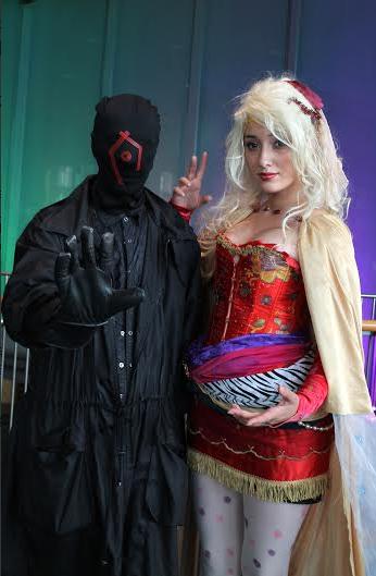 A picture of SWP / Masked Man with a group of cosplayers