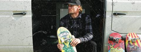 A promotional photo of Mike Vallely