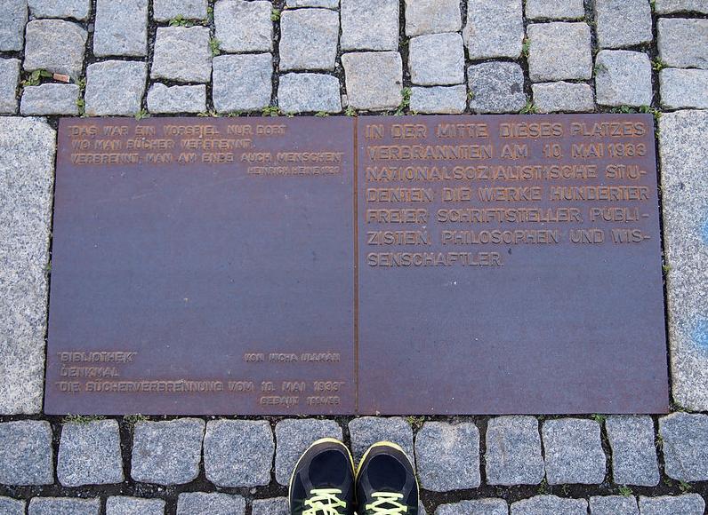 bebelplatz memorial plaque by Debbie Ding
