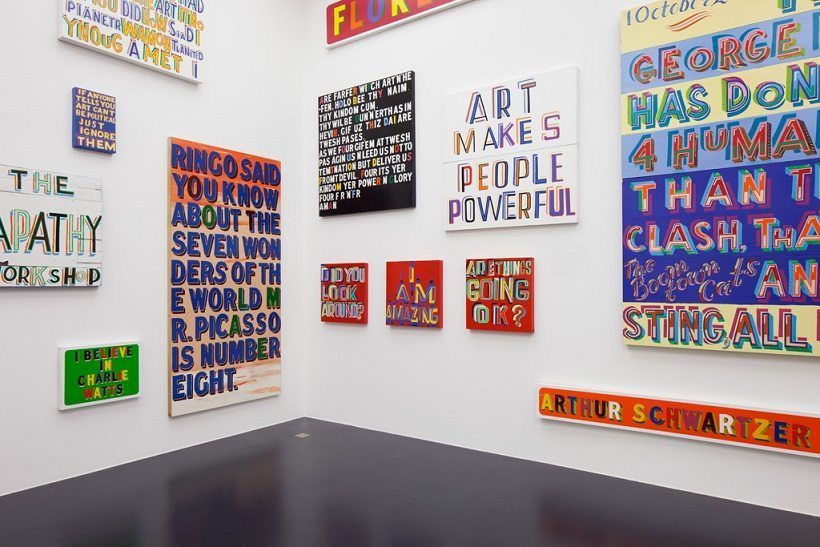 Bob and Roberta Smith Installation view, 2015 von Bartha, S-chanf