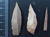 Paleolithic tools by Aaron Stutz, Emory University.