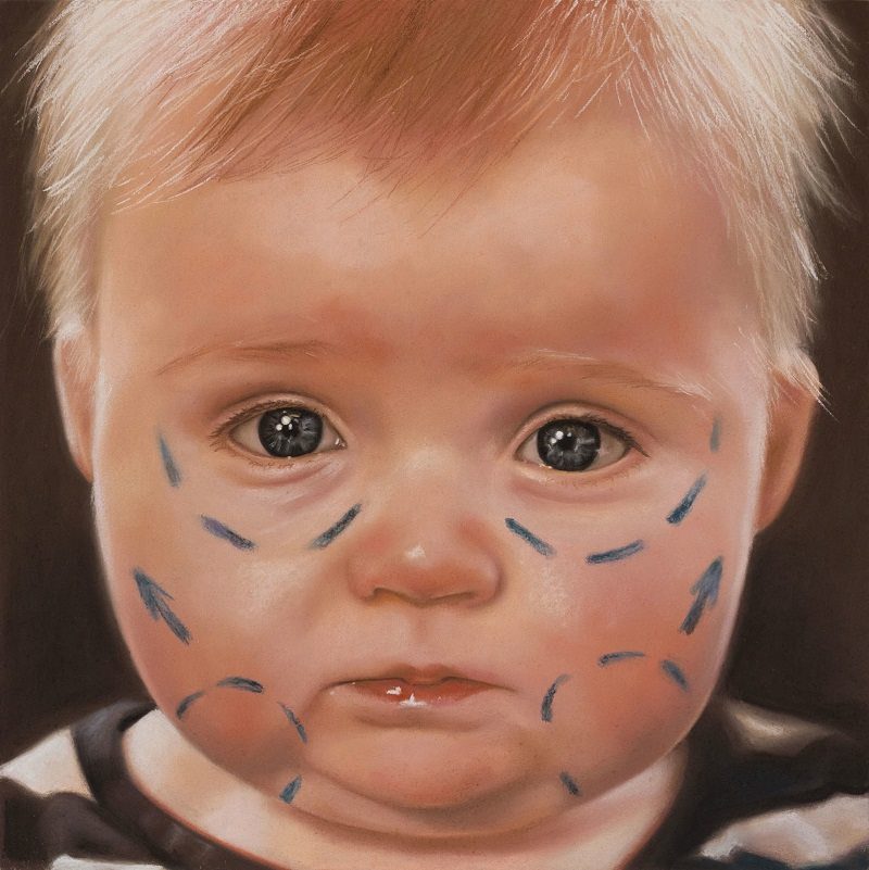 Oliver+Jones,+Designer+Baby,+2014,+colored+chalk+pastel+on+paper,+18.5+x+18.5+in
