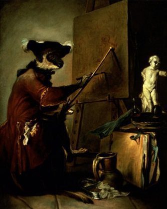jean-baptiste-simeon-chardin-the-monkey-painter-1740