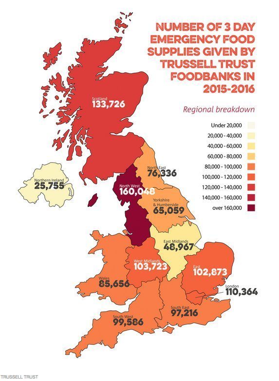 Food Banks UK 2015-2016 by Trussell Trust