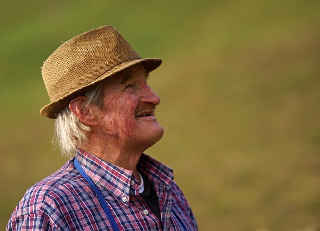 Farmer, smile, teeth, alzheimer's