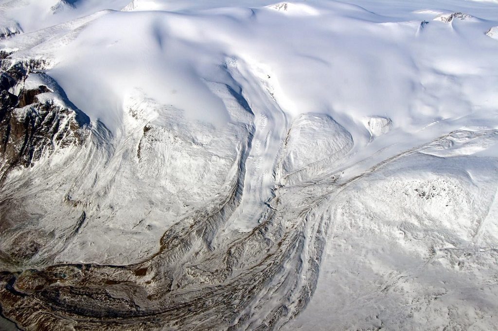 Canadian glacier, rising sea levels