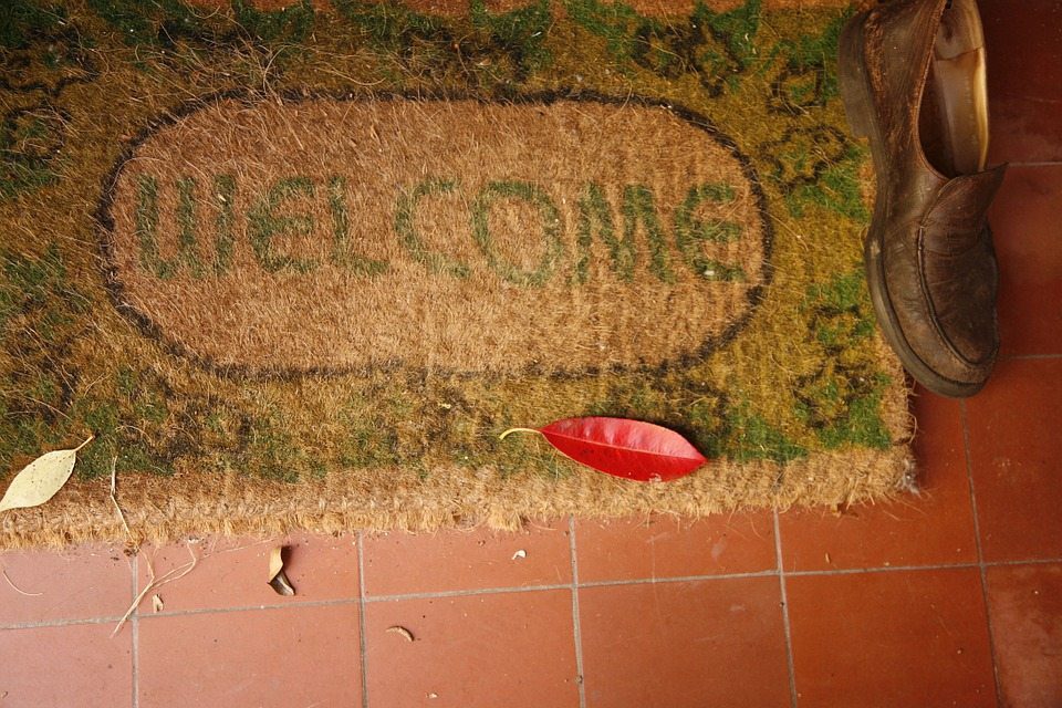 welcome mat, state visit