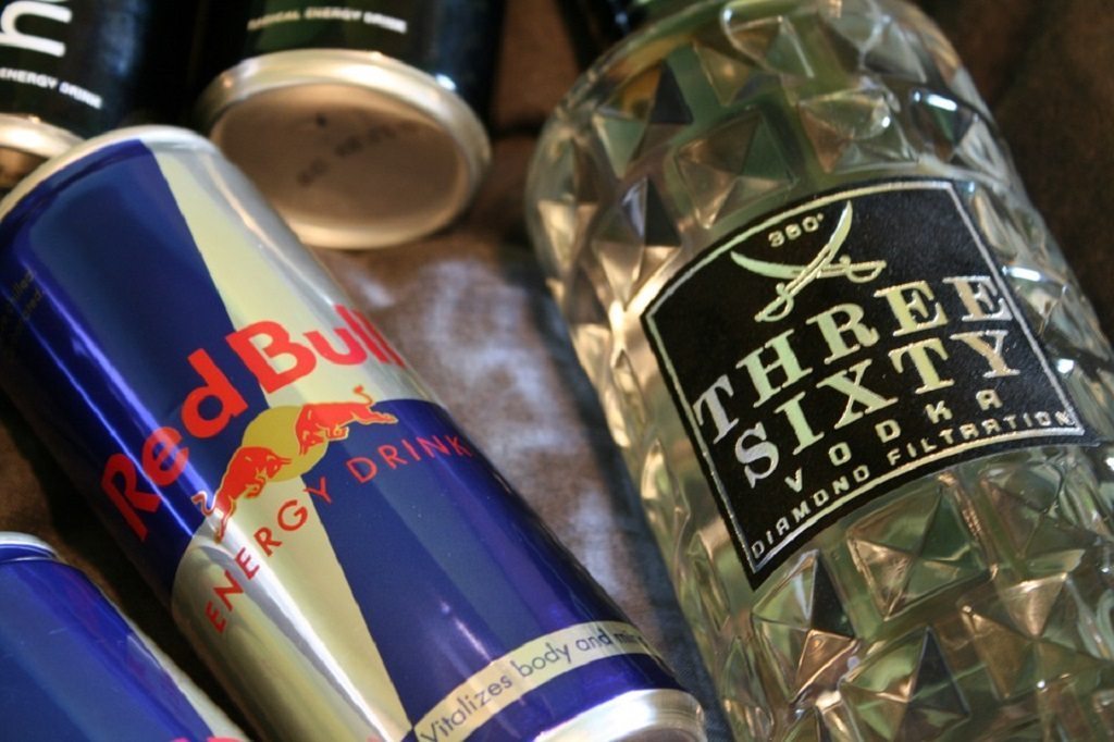 red bull and vodka, energy drinks