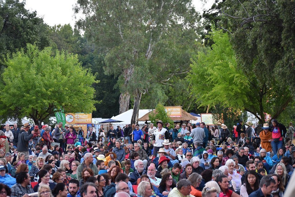 womadelaide audience, getting on a bit