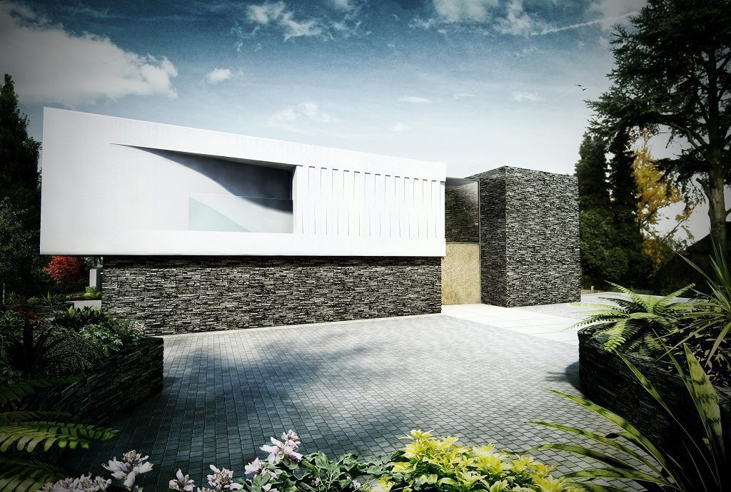 Wimbledon House front elevation. Credit SHH architects.