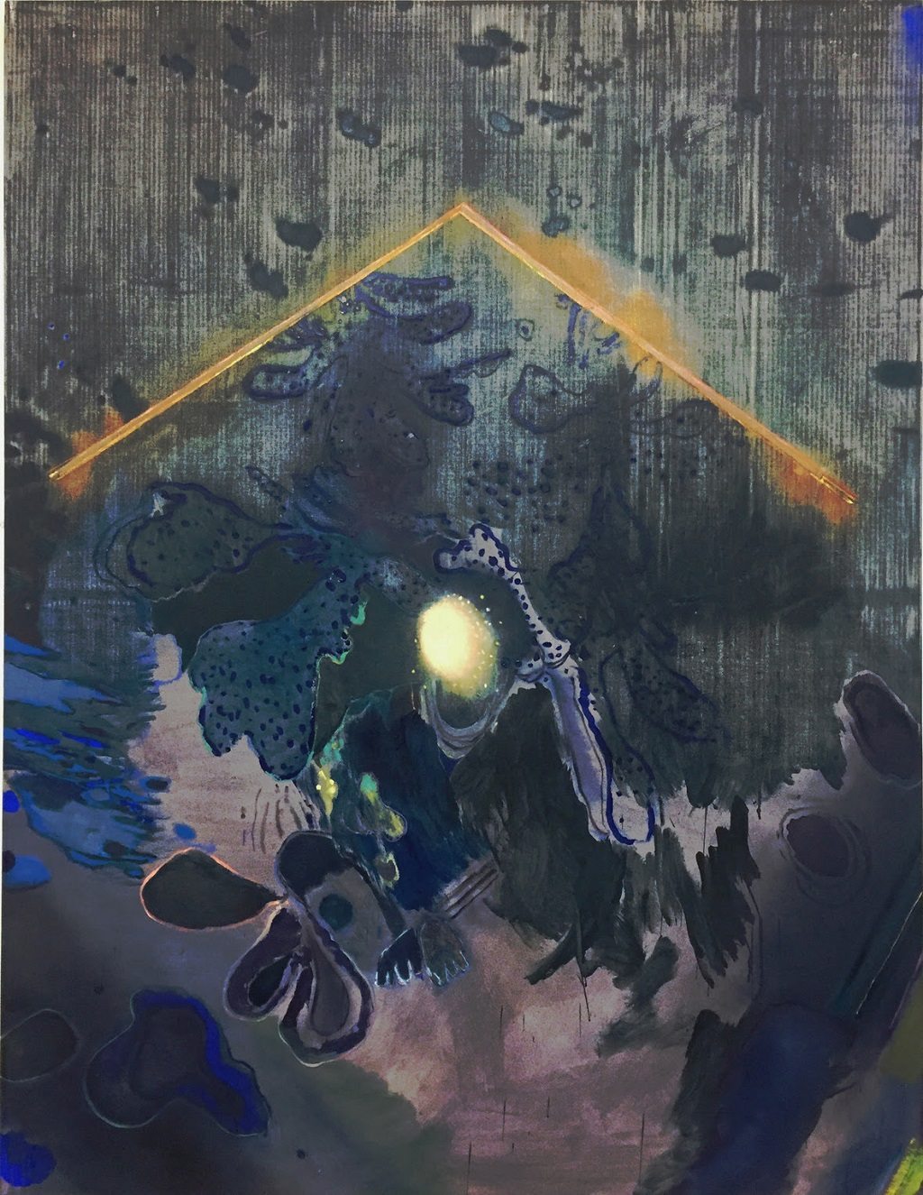 ‘This Earthen Tent’ (2017), oil and synthetic polymer on canvas, 190X145CM