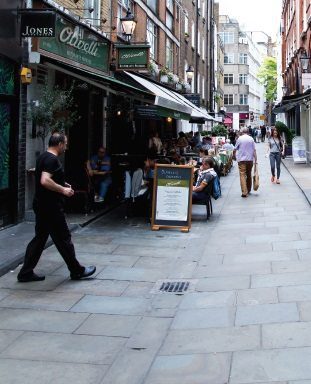 Tyburn, pedestrianised