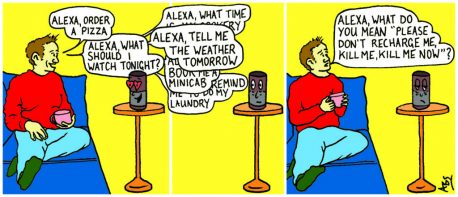 Slave to the circadian rhythm: Satirical Saturday Cartoon on Art by Alex Brenchley 2018