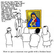 HeartBreak Guide: Satirical Saturday Cartoon on Art by Alex Brenchley 2018