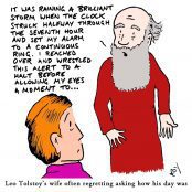 Tolstoy: Satirical Saturday Cartoon on Art by Alex Brenchley 2019