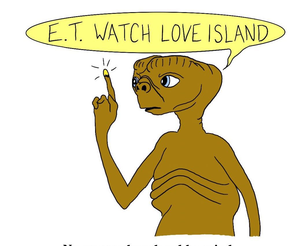 E.T. Satirical Saturday Cartoon on Art by Alex Brenchley 2019
