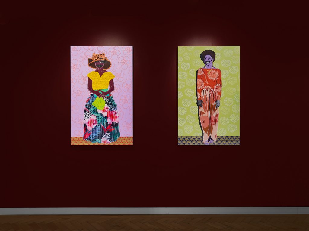 artworks installed in gallery