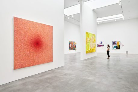installation view of artworks