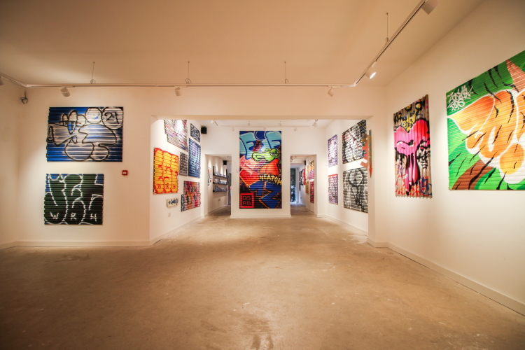 various artists, Installation view, Shutters, 2021