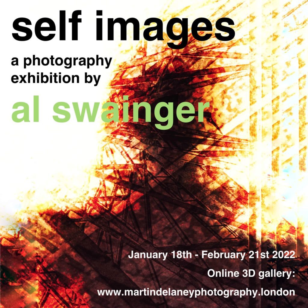 Flyer for online photography exhibition by Al Swainger