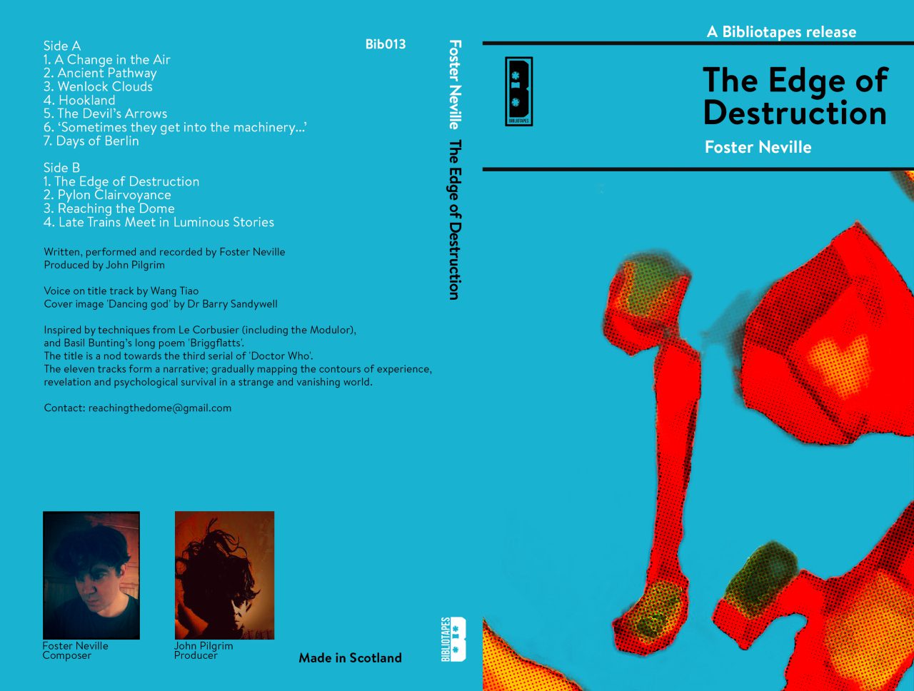 Foster Neville The Edge of Destruction cassette artwork