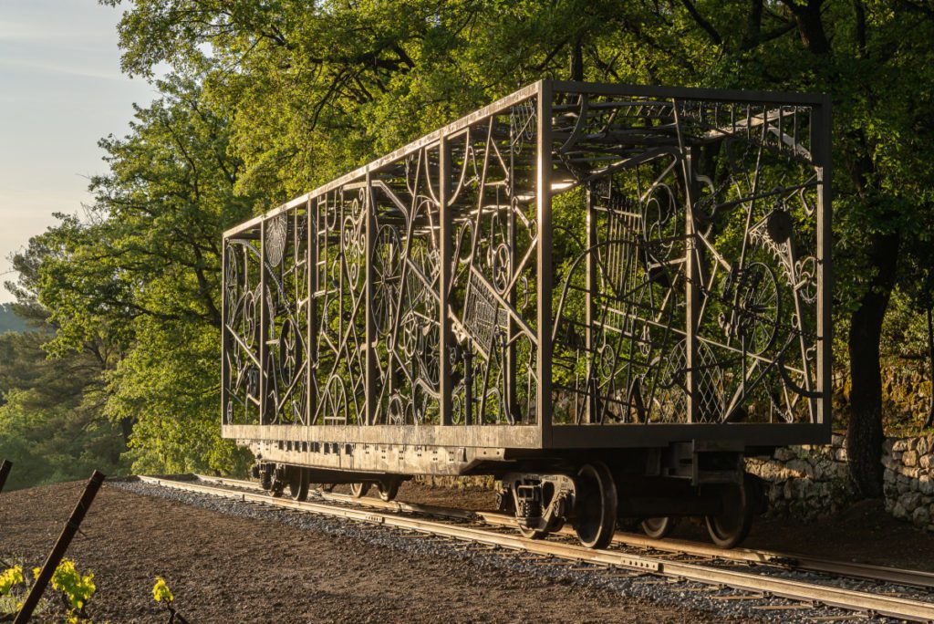 Bob Dylan, Rail Car, Chateau la Coste, 2022.