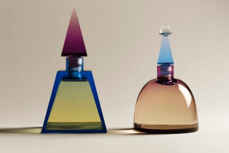 The Range Rider and Purple Sage perfumes by James Turrell and Lalique (Image credit: Photography by Maxime Tetard. Courtesy of Lalique)
