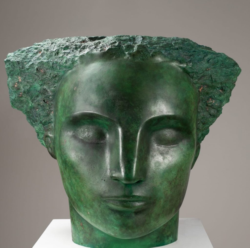 Emily Young, Face Of Stillness I (Bronze)