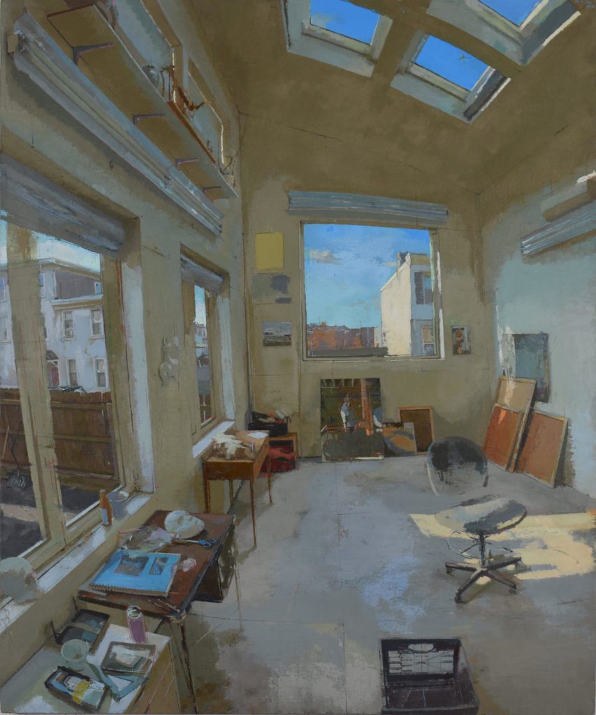 Peter Van Dyck, Winter Studio w/ Belmont Hills, 2018