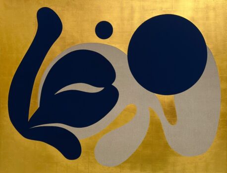 All My Life, I Have Been in Love, 2023| Tempera and 24ct gold leaf on linen | 120 x 160 cm / 47 1/4 x 63 in