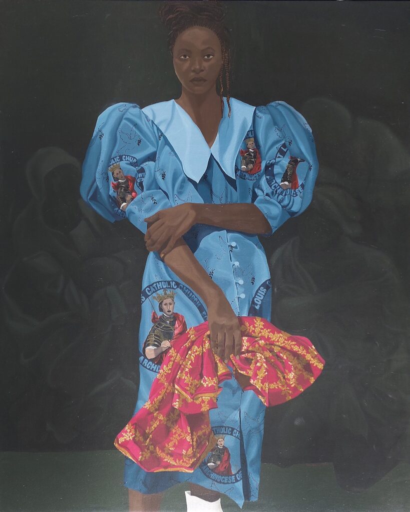 Tonia Nneji, Time Passing 2, 2024, Oil on canvas, 121.9 x 152.4 cm, 48 x 60 in