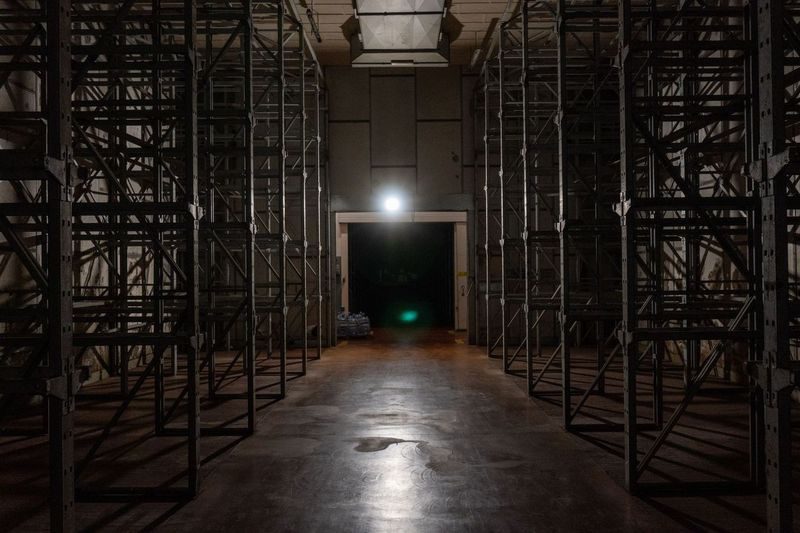 Image shows empty factory space at XNL Aperto Festival, Piacenza, Italy