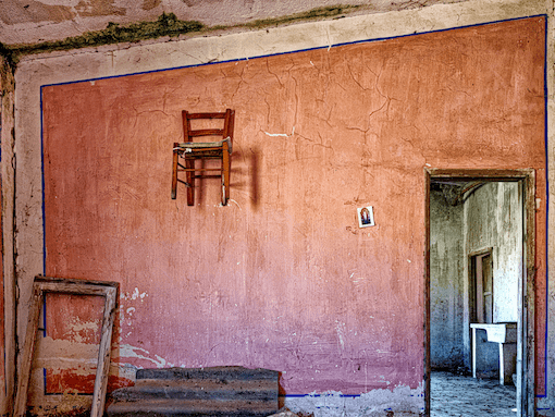 Image shows Steven Seidenberg, SS  Hanging Chair and Madonna - Italian Architecture Photography (2017)