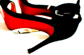 Image shows a pair of high heeled shoes