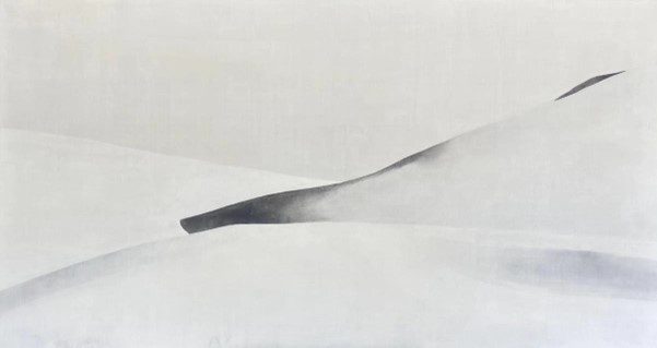 Cao Jigang, Barren cold 9, 2021. Tempera on linen, 160x300cm