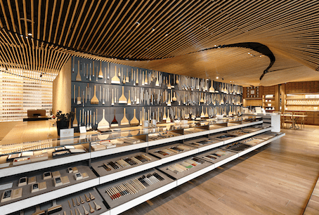 Image shows a range of paintbrushes for sale at PIGMENT Tokyo