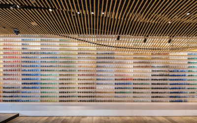 Image shows a range of paints for sale at PIGMENT Tokyo